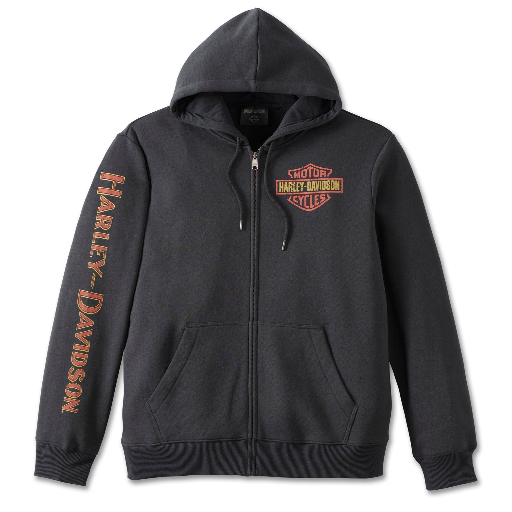 Harley Davidson Men s Classic Eagle Zip Up Hoodie V Twins Motorcycles