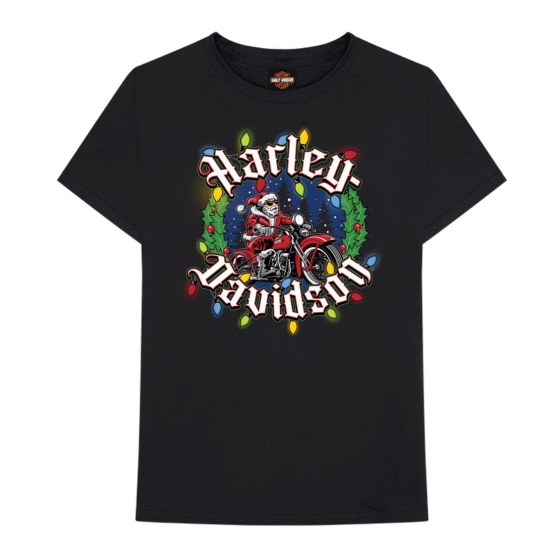 V-Twins x Harley-Davidson Christmas Wreath T-Shirt