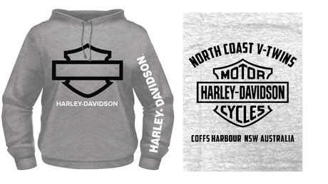 V-Twins x Harley-Davidson B&S Outline Grey Hoodie