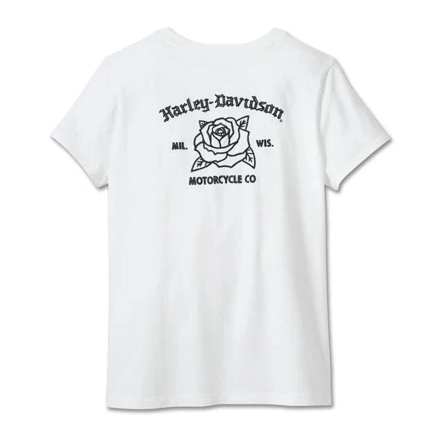 Harley-Davidson Women's Rosebud Pocket Tee