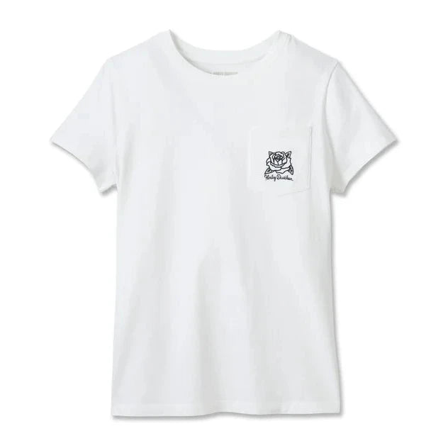 Harley-Davidson Women's Rosebud Pocket Tee