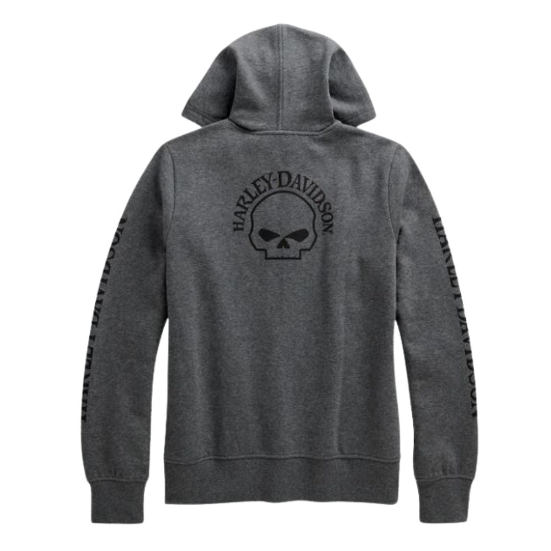 Harley-Davidson Women's Skull Zip-Front Hoodie