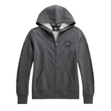 Harley-Davidson Women's Skull Zip-Front Hoodie