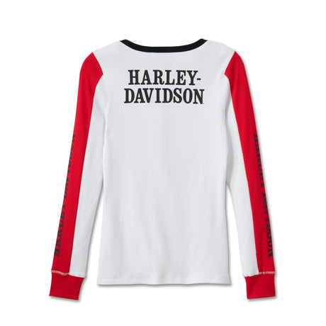 Harley-Davidson Women's B&S Snap Front Henley