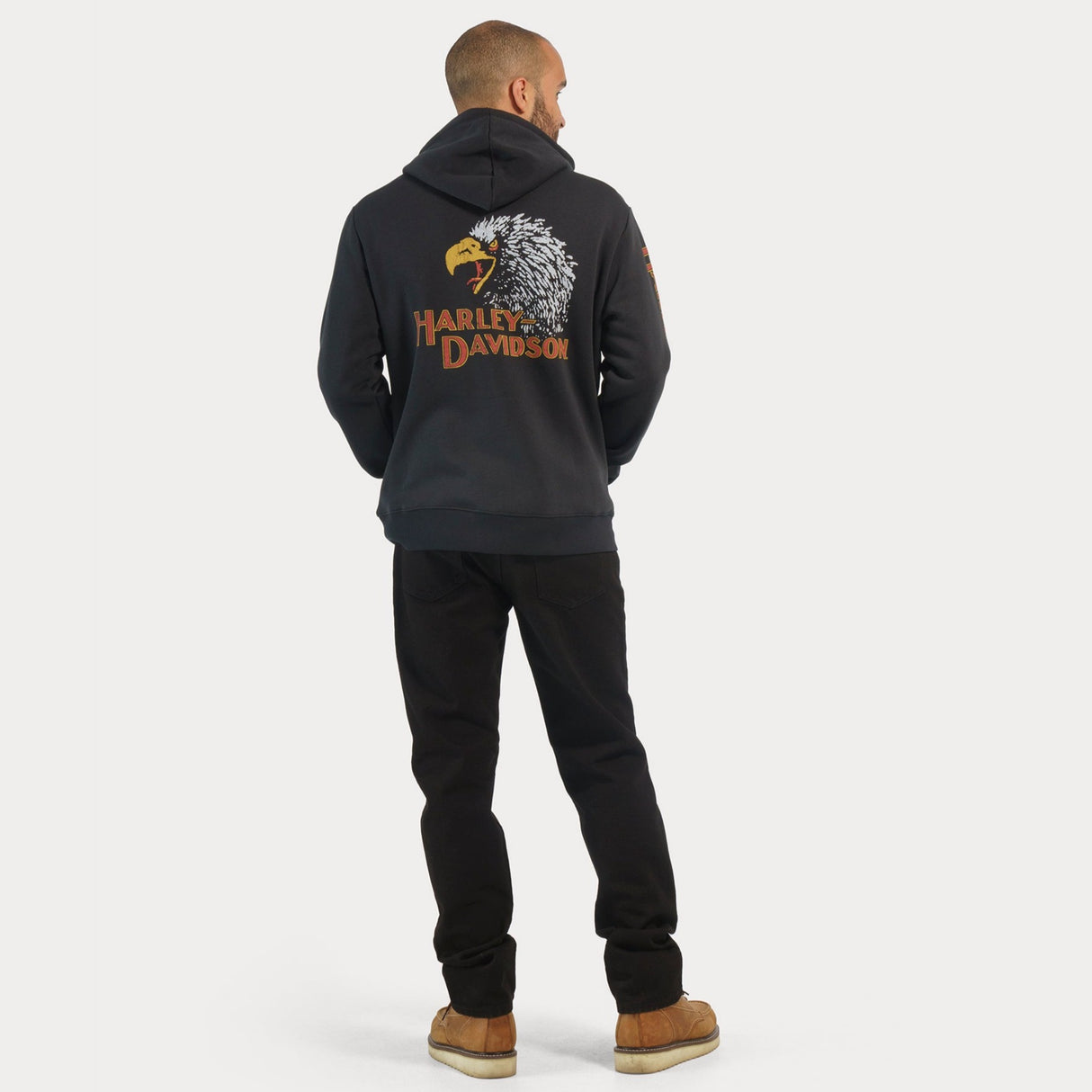 Harley-Davidson Men's Classic Eagle Zip-Up Hoodie