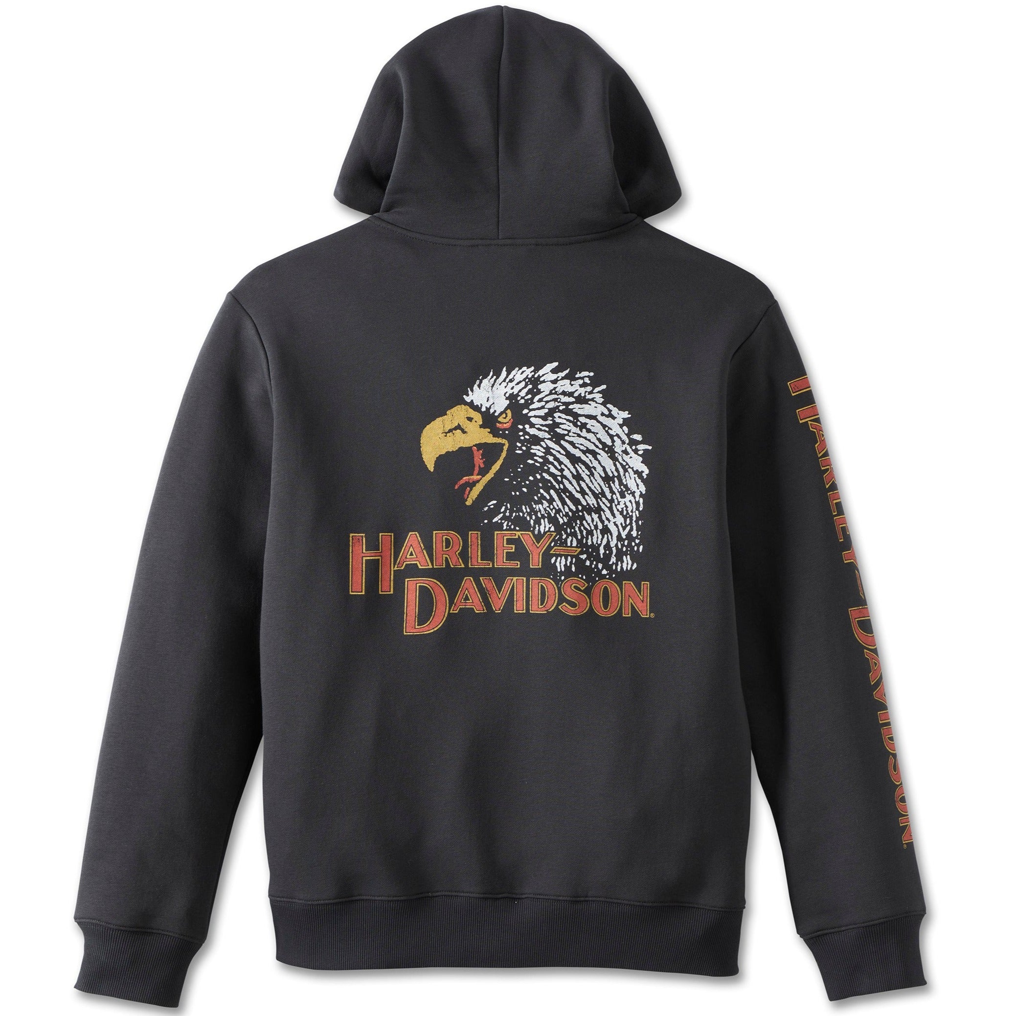 Harley Davidson Men s Classic Eagle Zip Up Hoodie V Twins Motorcycles