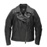 Harley-Davidson Women's Bezel Biker Collar Leather Jacket