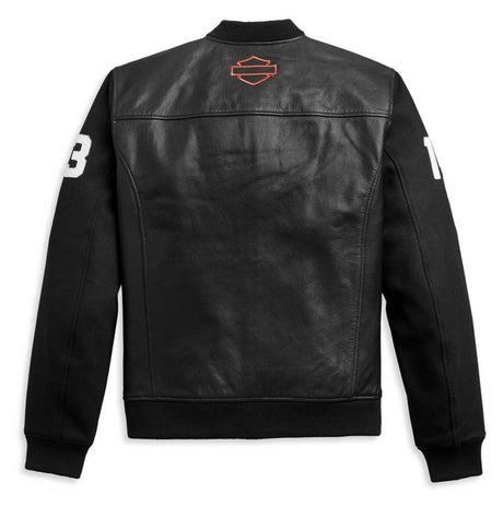 Harley-Davidson Men's HD-MC Mixed Media Bomber Jacket