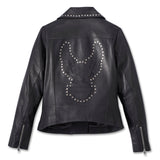 Harley-Davidson Women's Classic Eagle Studded Leather Jacket