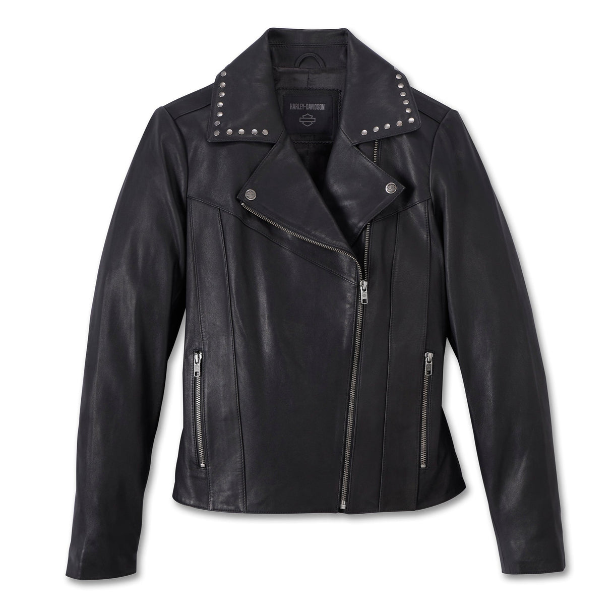 Harley-Davidson Women's Classic Eagle Studded Leather Jacket