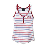 Harley-Davidson Women's United Striped Henley Tank