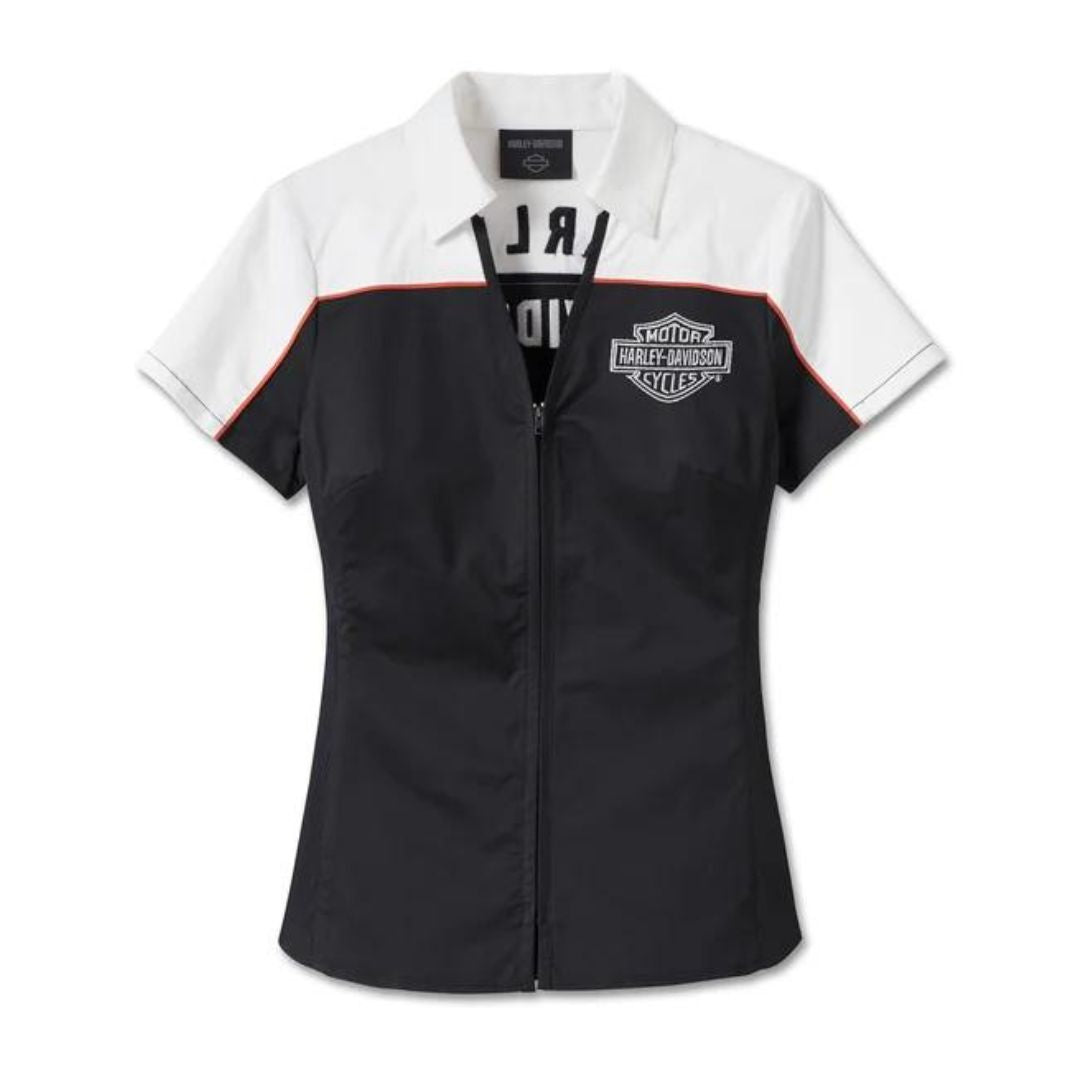 Harley-Davidson Women's Elemental Zip Front Shirt