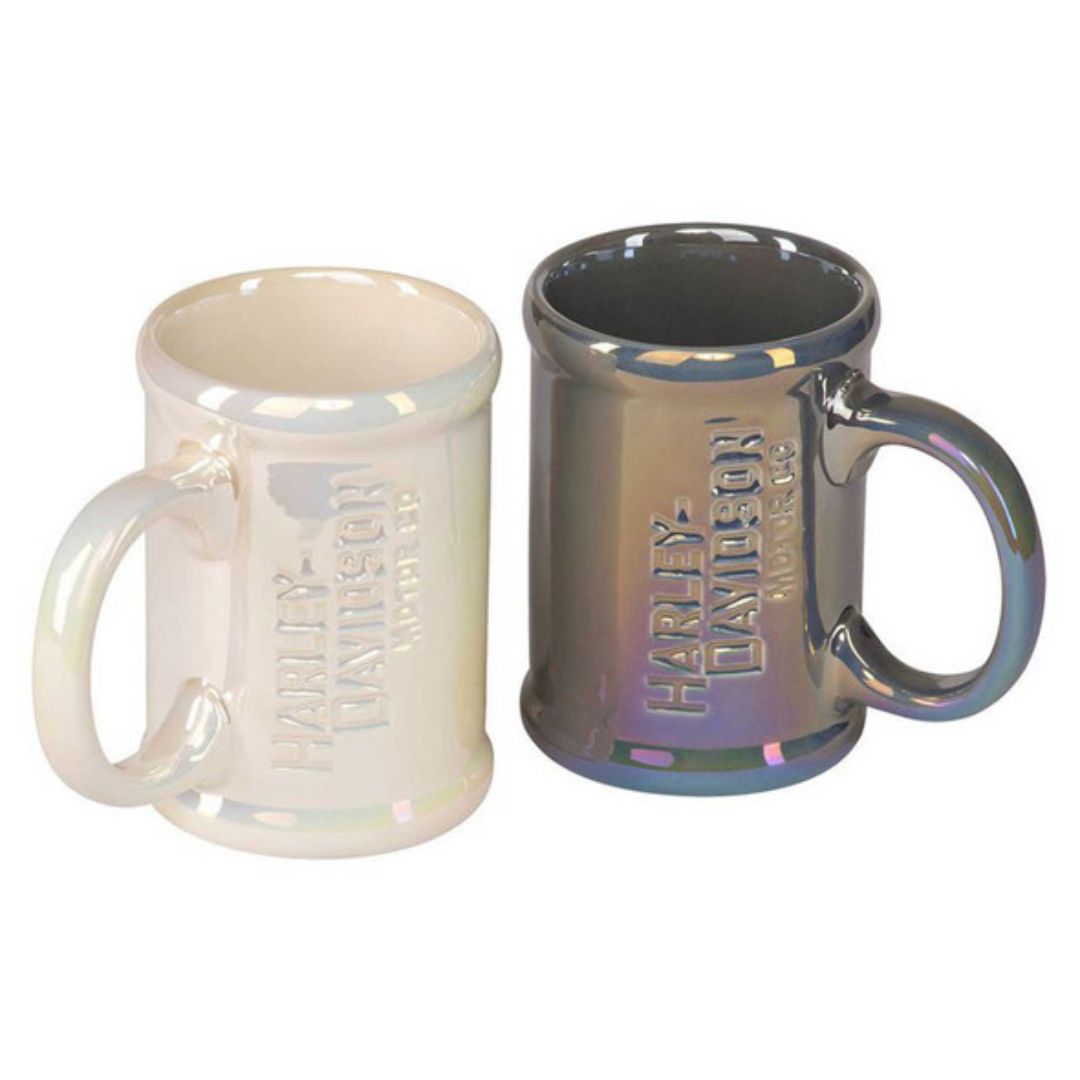 Harley-Davidson Motor Co. Lusterware Mug Set