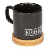 Harley-Davidson Mug With Circle Logo Coaster Set