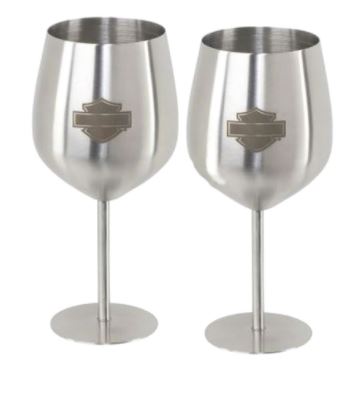 Harley-Davidson Stainless Steel Wine Glass