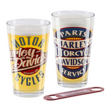 Harley-Davidson Parts & Service Pint Glass Set